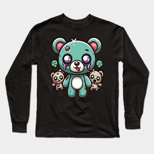 Cute Zombie Bear Kawaii Long Sleeve T-Shirt